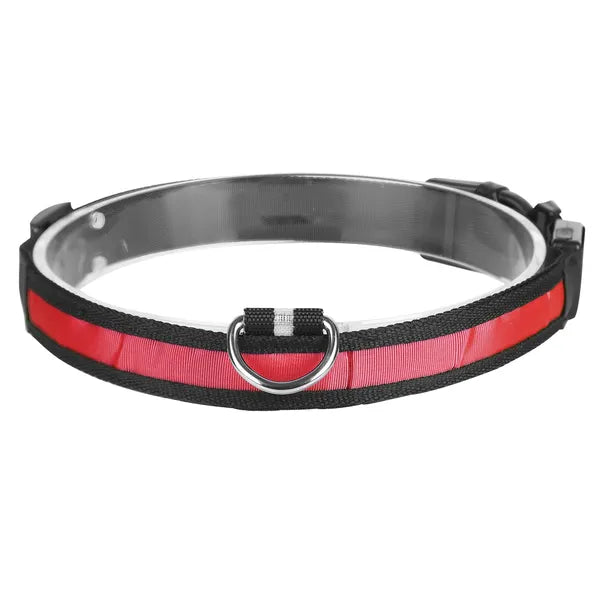 Rechargeable LED Pet Collar with Laser Toy for Cats and Dogs
