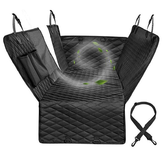 Waterproof scratch-resistant pet car backseat cover for dogs and cats